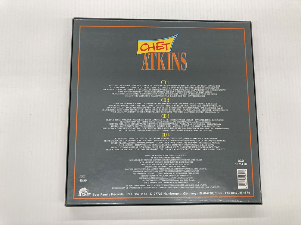 CHET ATKINS GALLOPING GUITAR 4xCD & BOOK BEAR FAMILY BOX SET | eBay