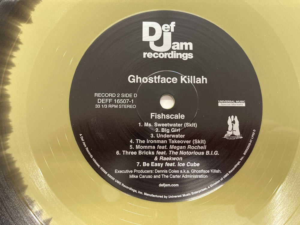 GHOSTFACE KILLAH 2xLP FISH SCALE BLK/GLD 2020 RI 2006 VINYL 7.0