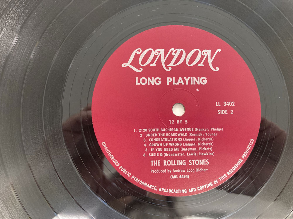 THE ROLLING STONES 12x5 MONO LATE 1964 UNBOXED LONDON VINYL 6.0