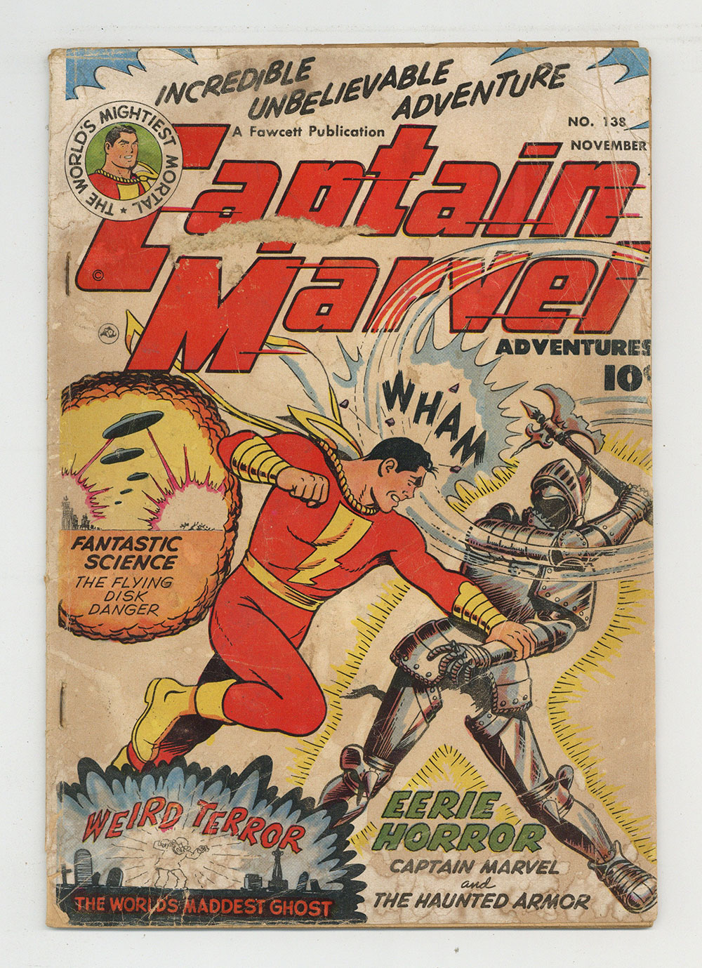 【初版・希少】CAPTAIN MARVEL 日本語版 CAPTAIN MARVEL ADVENTURES #138 1.0 CC BECK ART AND COVER OW PGS