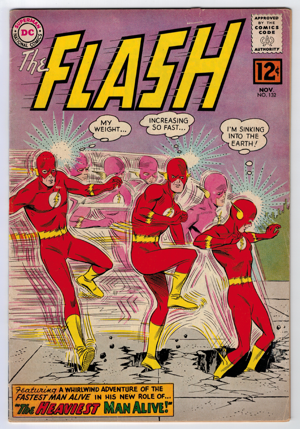FLASH #132 4.0 OFF-WHITE/WHITE PAGES SILVER AGE | eBay