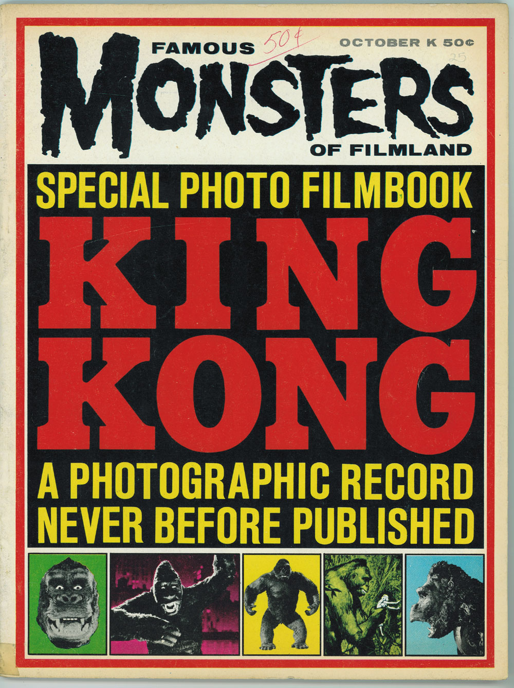 FAMOUS MONSTERS OF FILMLAND #25 4.5 10/1963 KING KONG OFF-WHITE
