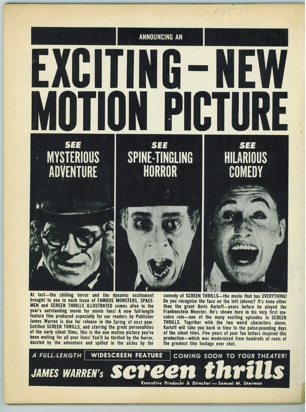 FAMOUS MONSTERS OF FILMLAND #25 4.5 10/1963 KING KONG OFF-WHITE